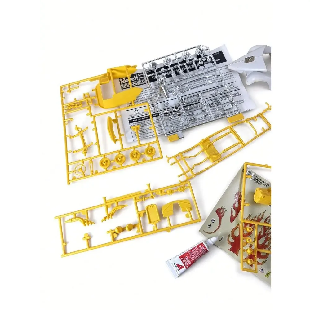 Revell Monogram 39 Chevy Street Rod 1:24 Model Kit 85-6640 Started As-Is